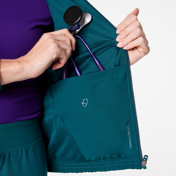 women's Caribbean Blue Sydney -  Scrub Jacket