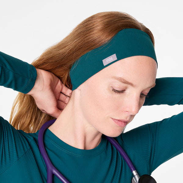 Caribbean Blue Cinched Headband