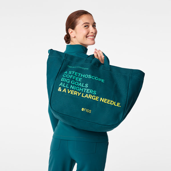 Caribbean Blue A Very Large Needle Tote