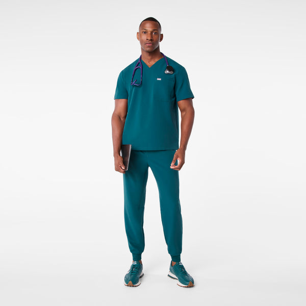 men's Caribbean Blue Leon - Three-Pocket Scrub Top™