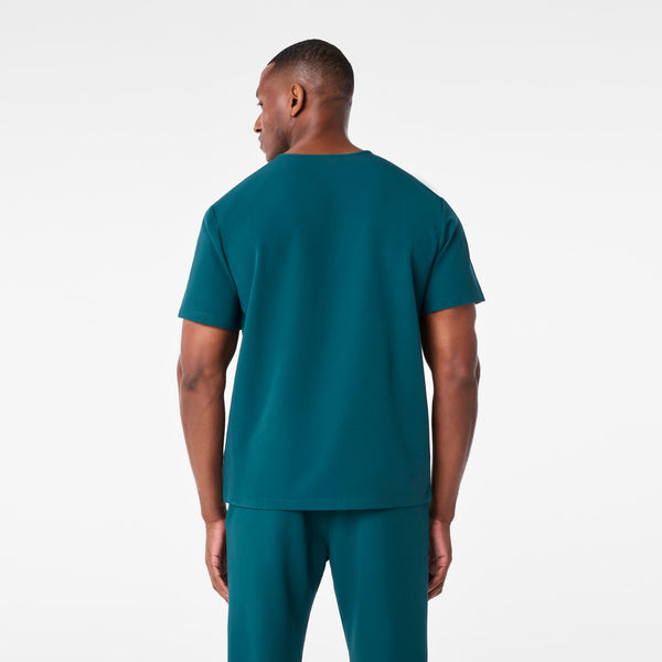 men's Caribbean Blue Leon - Three-Pocket Scrub Top™
