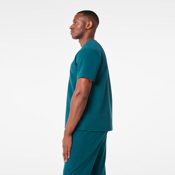 men's Caribbean Blue Leon - Three-Pocket Scrub Top™