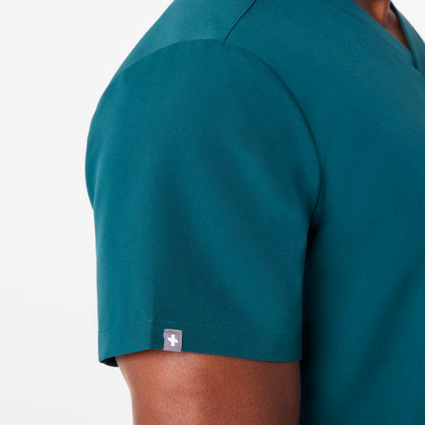 men's Caribbean Blue Leon - Three-Pocket Scrub Top™