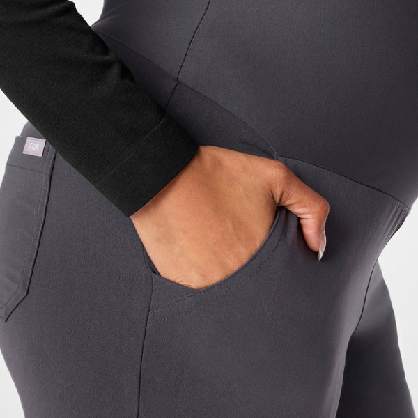 women's Charcoal Zamora - Maternity Scrub Pants