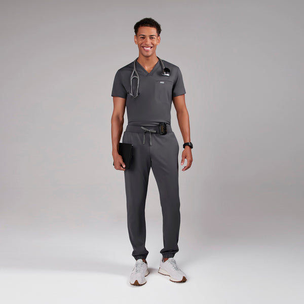 men's Charcoal Forster FORMx Jogger - Short Scrub Pant™