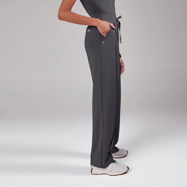 women's Charcoal High Waisted Piedra FORMx™ Straight Leg - Tall Scrub Pant