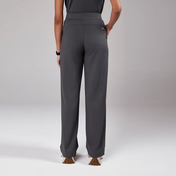 women's Charcoal High Waisted Piedra FORMx™ Straight Leg - Tall Scrub Pant