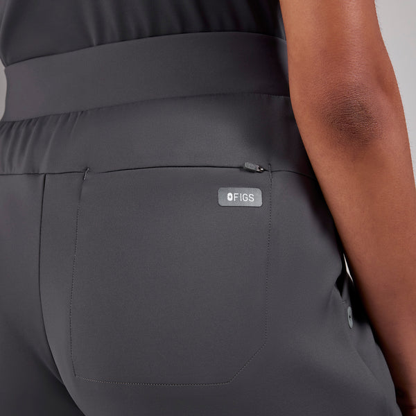 women's Charcoal High Waisted Piedra FORMx™ Straight Leg - Tall Scrub Pant