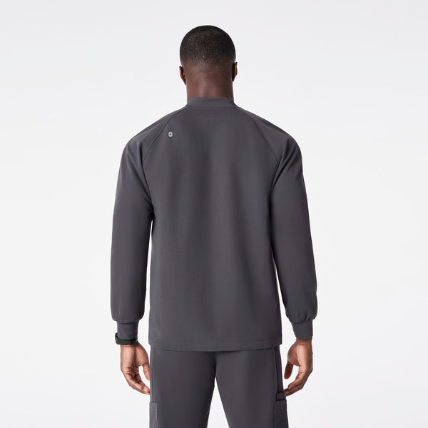 men's Charcoal Stratton Henley - Longsleeve Scrub Top