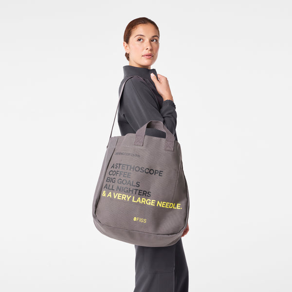 Dark Grey A Very Large Needle Tote