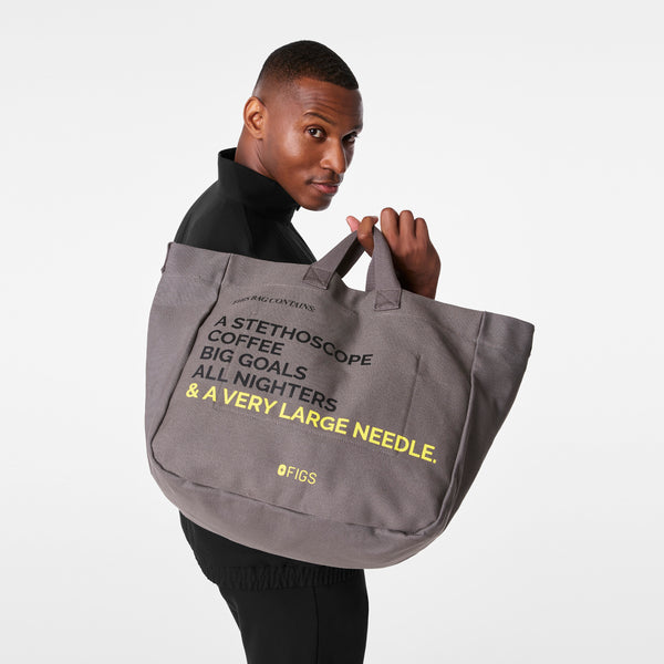 Dark Grey A Very Large Needle Tote