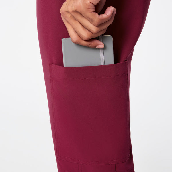 men's Deep Cranberry Axim - Tall Cargo Scrub Pant™