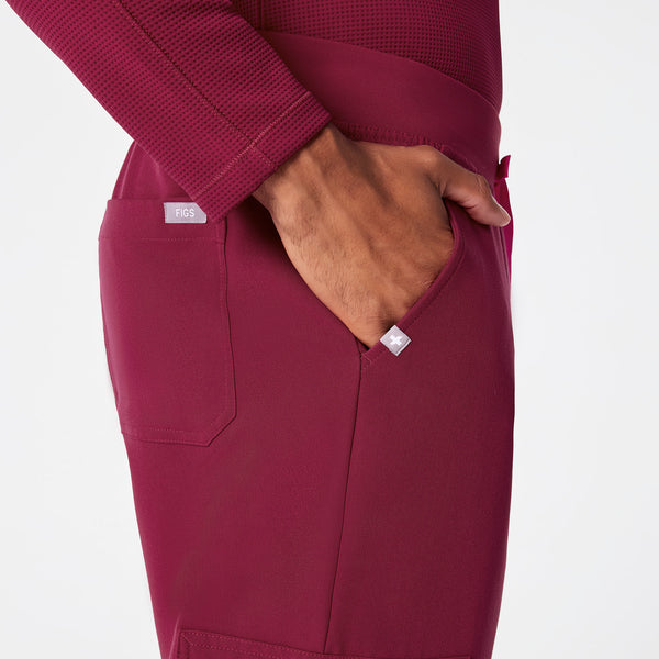 men's Deep Cranberry Brey Tall Jogger - Scrub Pant