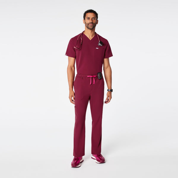 men's Deep Cranberry Cairo - Tall Cargo Scrub Pant™