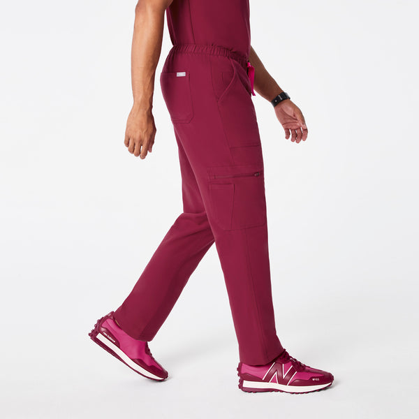 men's Deep Cranberry Cairo - Tall Cargo Scrub Pant™