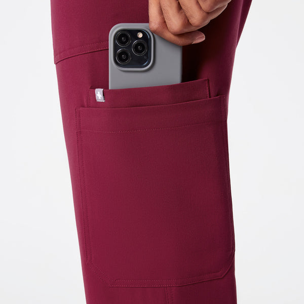 men's Deep Cranberry Cairo - Tall Cargo Scrub Pant™