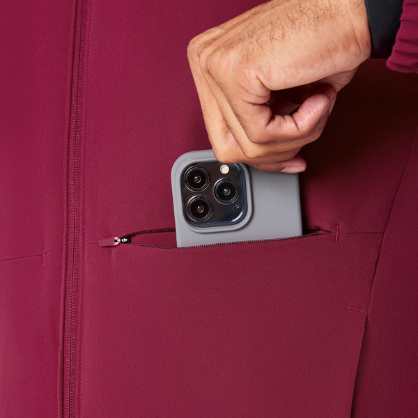 men's Deep Cranberry Cobaki -  Scrub Jacket