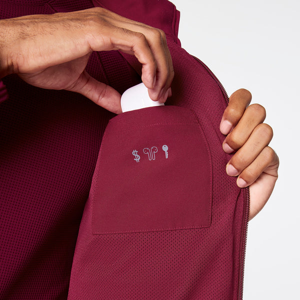 men's Deep Cranberry Cobaki -  Scrub Jacket