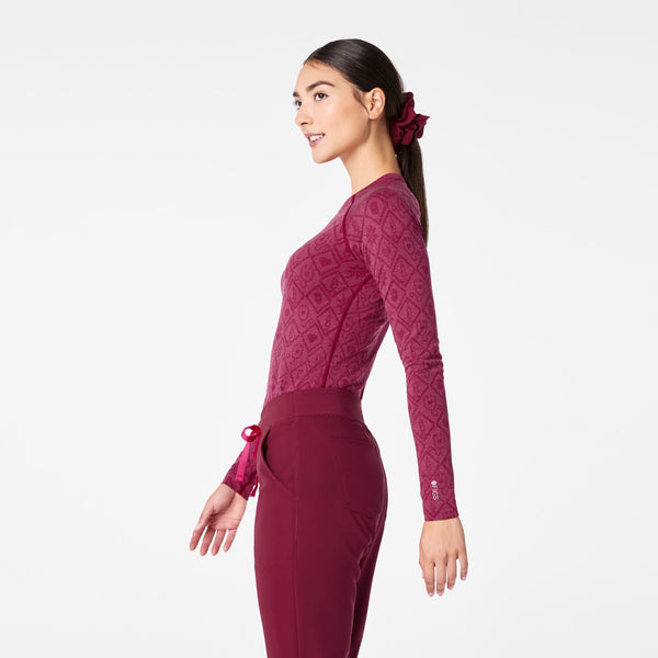 Women's Deep Cranberry Salta Seamless - Long-Sleeve Underscrub