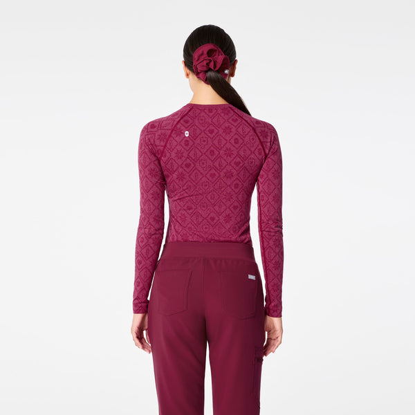 Women's Deep Cranberry Salta Seamless - Long-Sleeve Underscrub