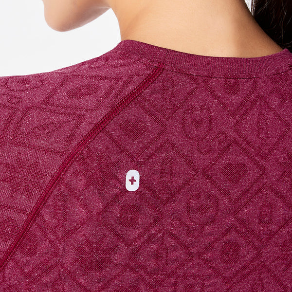 Women's Deep Cranberry Salta Seamless - Long-Sleeve Underscrub