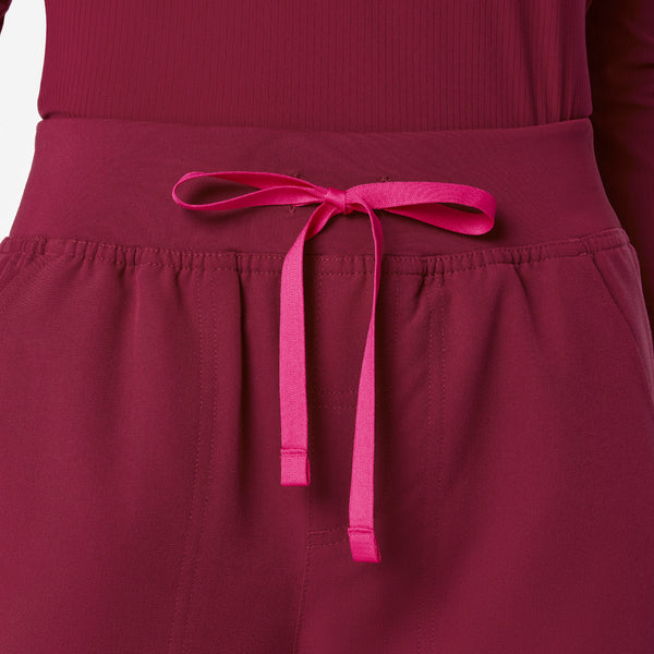Women's Deep Cranberry Isabel High-Rise Wide-Leg - Tall Scrub Pant