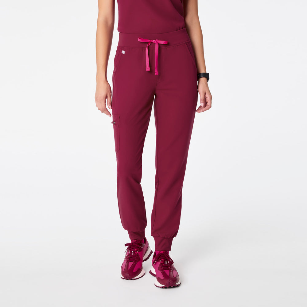 women's Deep Cranberry Zamora High-Rise - Tall Jogger Scrub Pant™