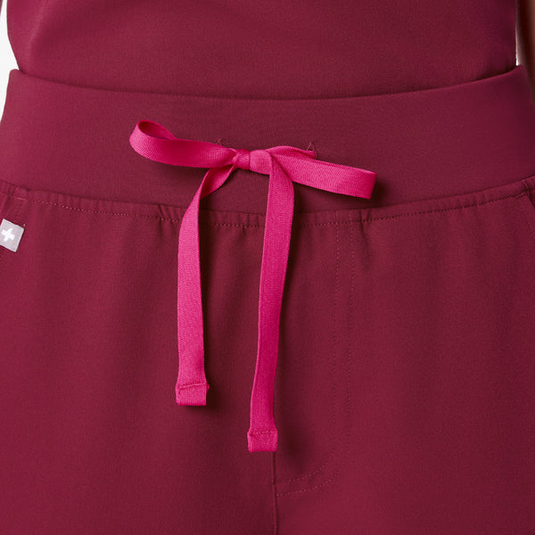 women's Deep Cranberry High Waisted Zamora - Jogger Scrub Pant™