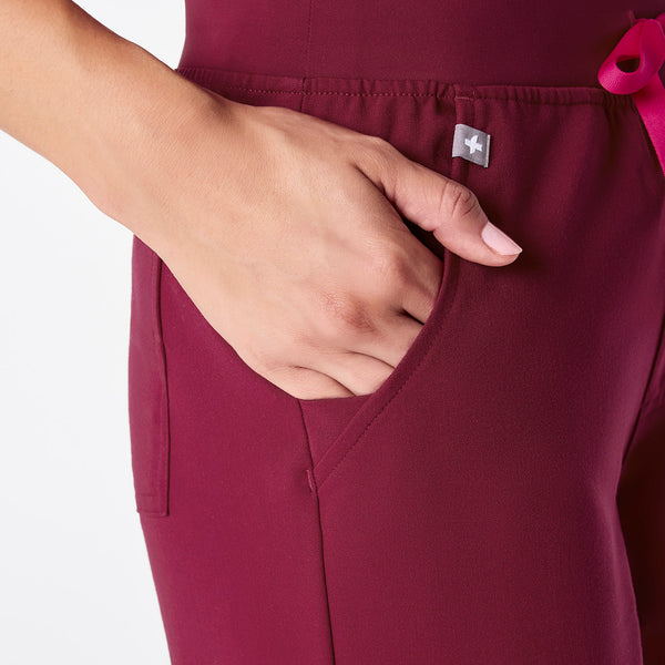 women's Deep Cranberry High Waisted Zamora - Jogger Scrub Pant™