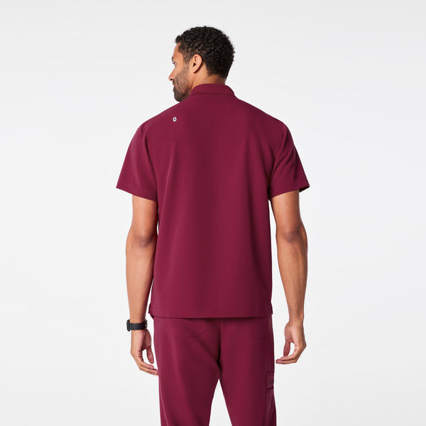 men's Deep Cranberry Jasper Polo - Scrub Top