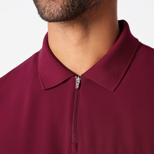 men's Deep Cranberry Jasper Polo - Scrub Top
