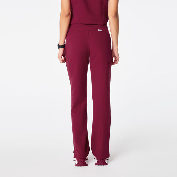 women's Deep Cranberry Kade - Petite Cargo Scrub Pant™