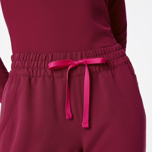 Women's Deep Cranberry Uman Relaxed - Tall Jogger Scrub Pant
