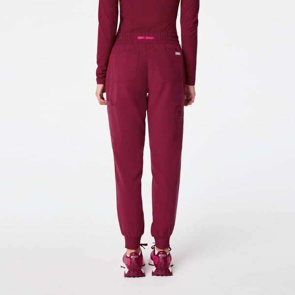 Women's Deep Cranberry Uman Relaxed - Tall Jogger Scrub Pant