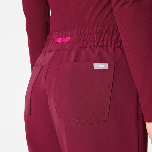 Women's Deep Cranberry Uman Relaxed - Tall Jogger Scrub Pant