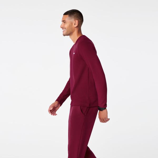 men's Deep Cranberry Off-Shift Waffle - Longsleeve Top™