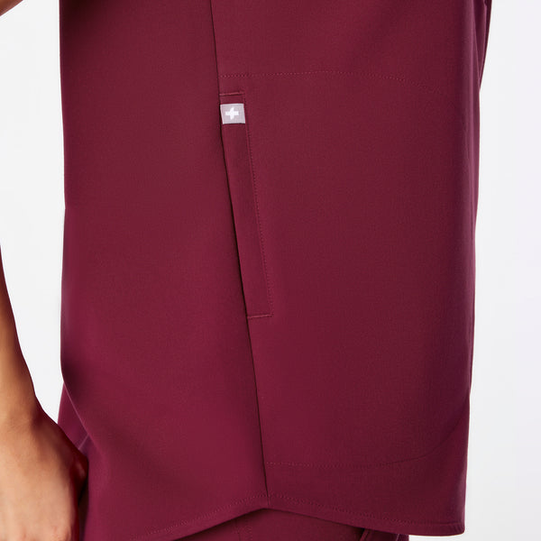 women's Deep Cranberry Rafaela - Oversized Scrub Top™