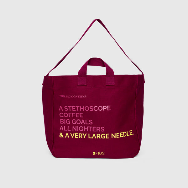 Deep Cranberry A Very Large Needle Tote