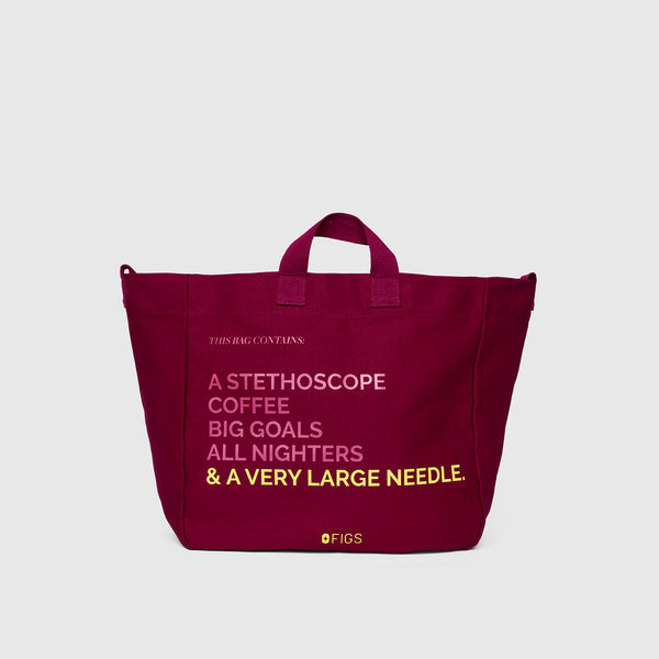 Deep Cranberry A Very Large Needle Tote