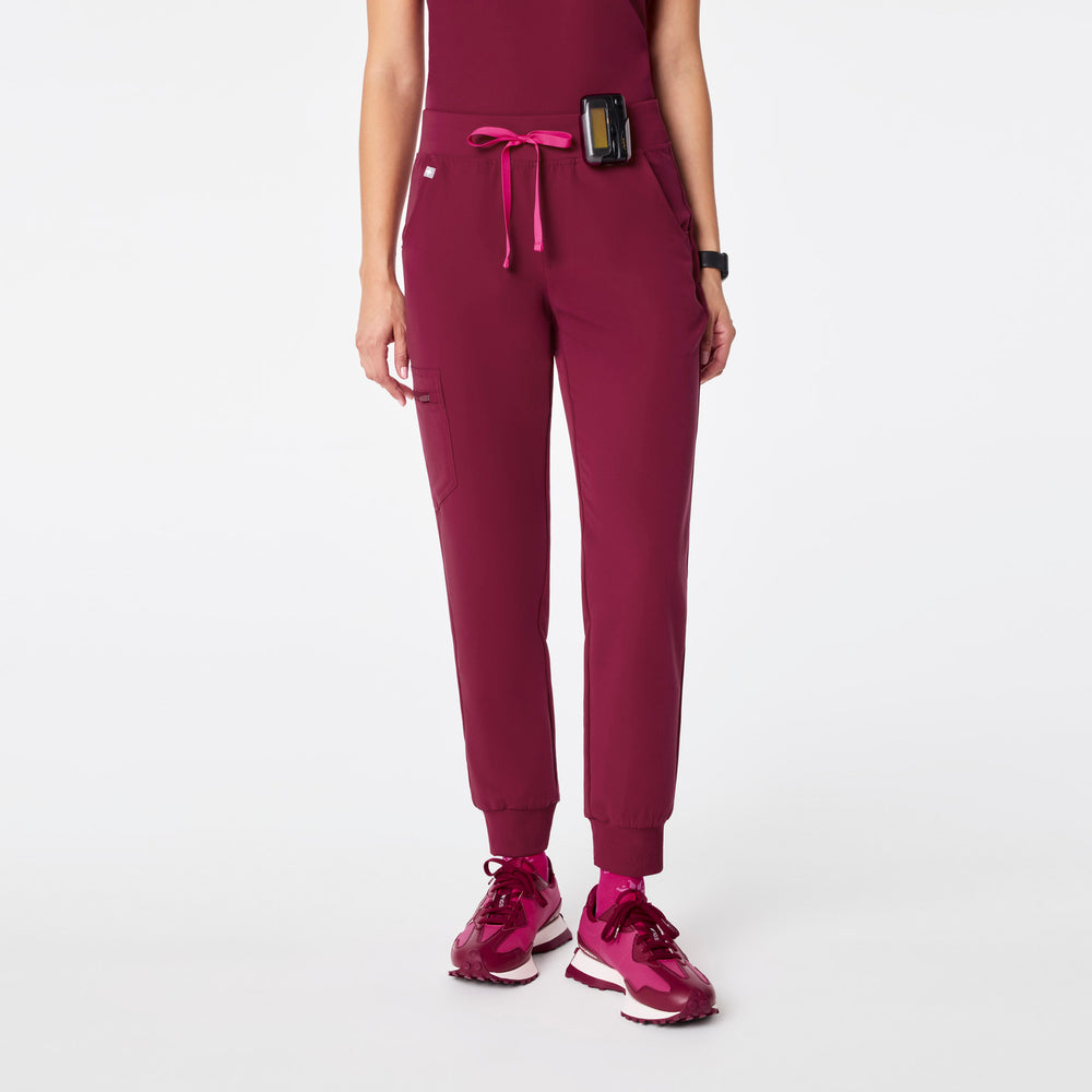 women's Deep Cranberry Zamora - Tall Jogger Scrub Pant™