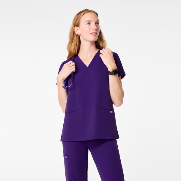 women's Purple Pulse Casma - Three-Pocket Scrub Top™