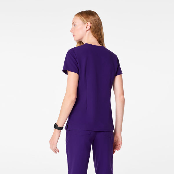 women's Purple Pulse Catarina - One-Pocket Scrub Top™