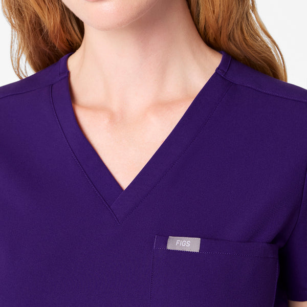 women's Purple Pulse Catarina - One-Pocket Scrub Top™