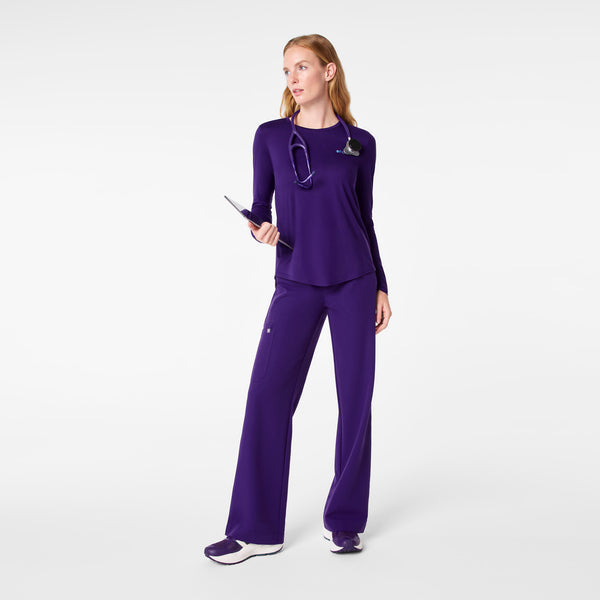 women's Purple Pulse Sleigh Rounds Supersoft - Longsleeve Underscrub