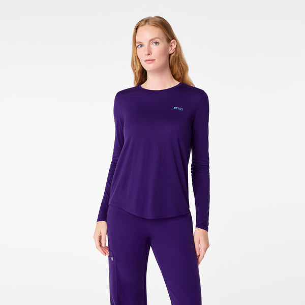 women's Purple Pulse Sleigh Rounds Supersoft - Longsleeve Underscrub