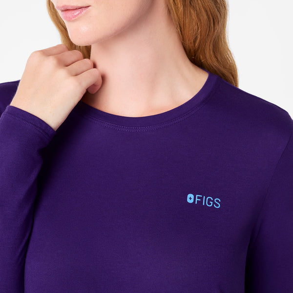 women's Purple Pulse Sleigh Rounds Supersoft - Longsleeve Underscrub