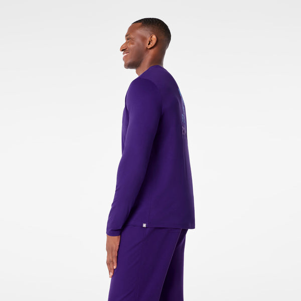 men's Purple Pulse Sleigh Rounds Supersoft - Longsleeve Underscrub
