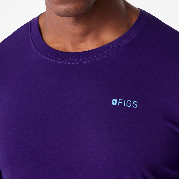 men's Purple Pulse Sleigh Rounds Supersoft - Longsleeve Underscrub
