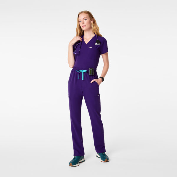 women's Purple Pulse High Waisted Dowa - Petite Scrub Pants