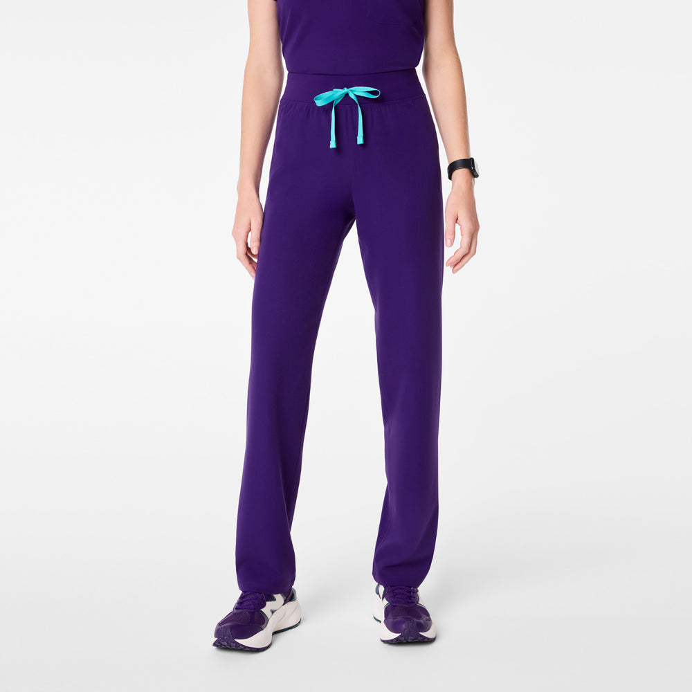 women's Purple Pulse High Waisted Livingston - Petite Basic Scrub Pant™